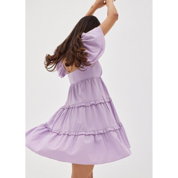Love, Bonito - Elayne Flutter Sleeve Tiered Dress - Picture 3 of 6